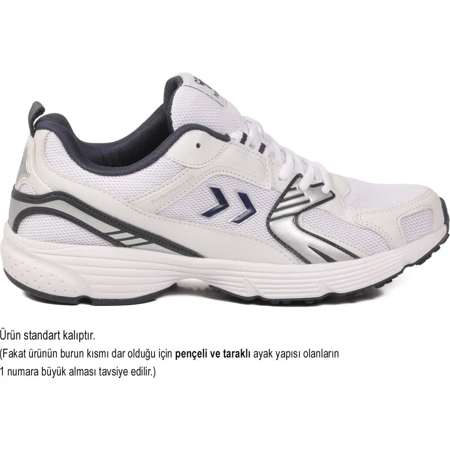 Детские кроссовки с дышащей сеткой на легкой подошве Hml Performance 930 Hummel, Белый/Темно-синий — фото 2