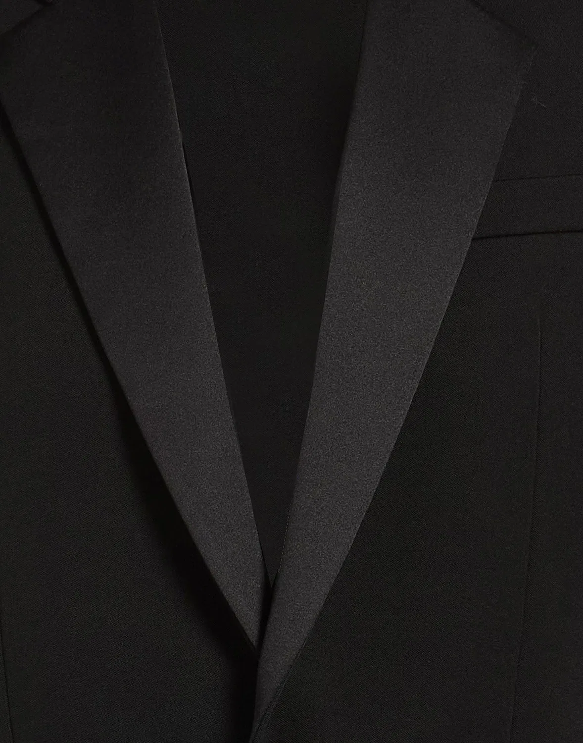 Мужской однобортный пиджак шерстяной Saint Laurent, черный — фото 4