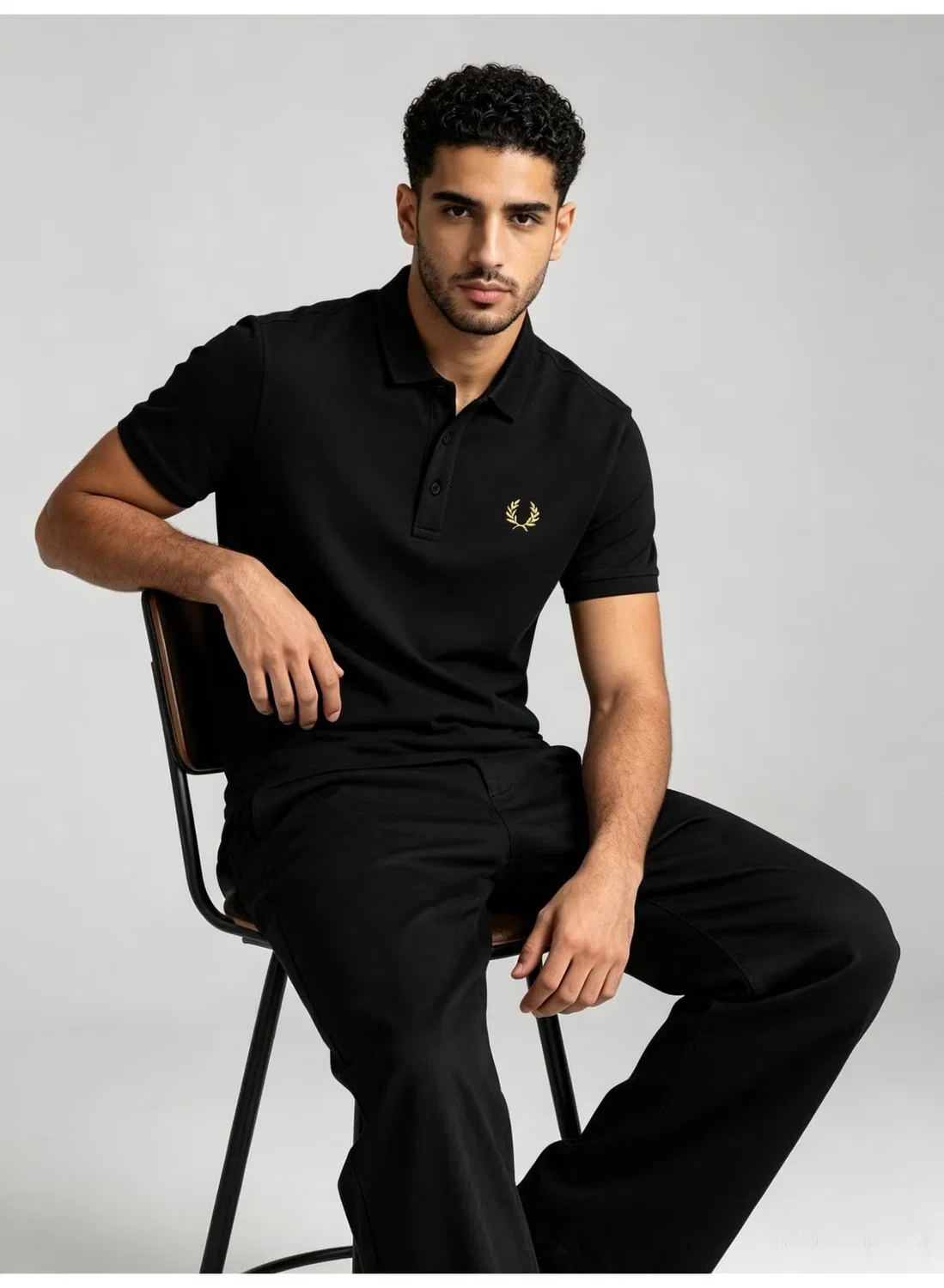 Поло с коротким рукавом Fred Perry, черный