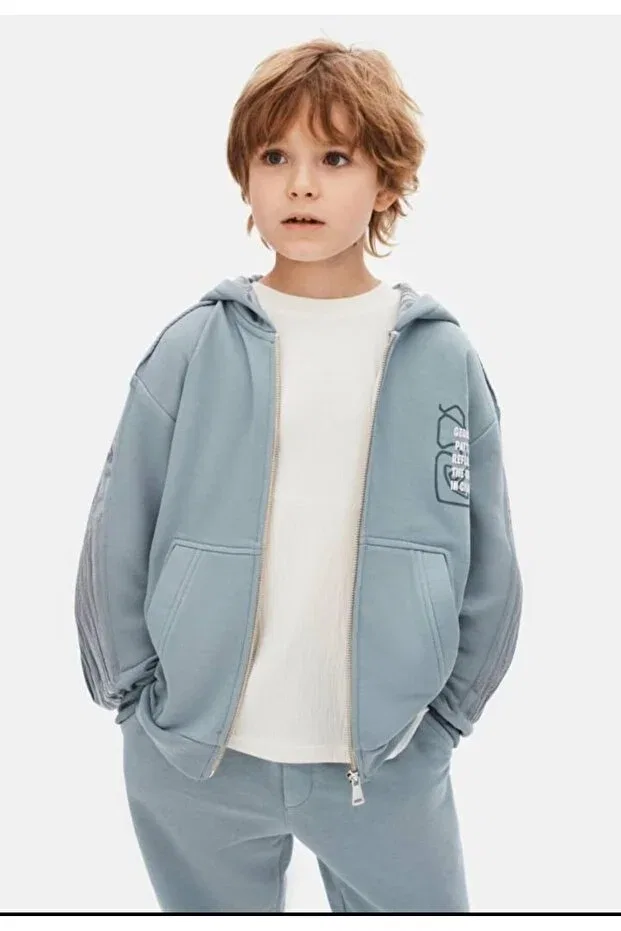 Мужской кардиган джинсовый с длинным рукавом Nk Kids, Blue