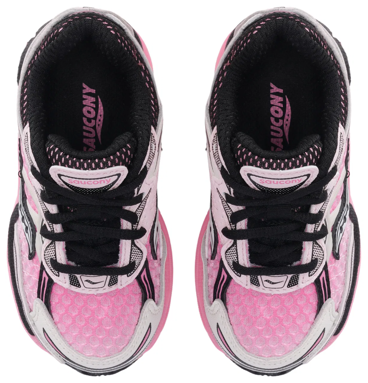 Детские кроссовки для девочек с ретро-дизайном Omni 9 Saucony, Salmon Black — фото 4