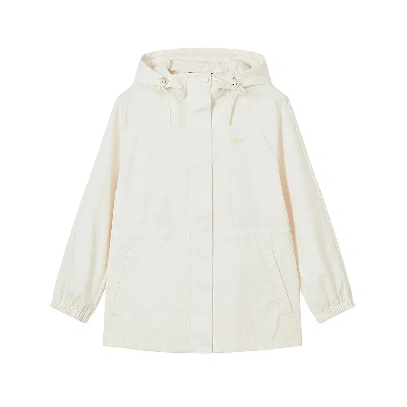 Женская куртка с капюшоном немоделируемая LACOSTE, Powder Yellow
