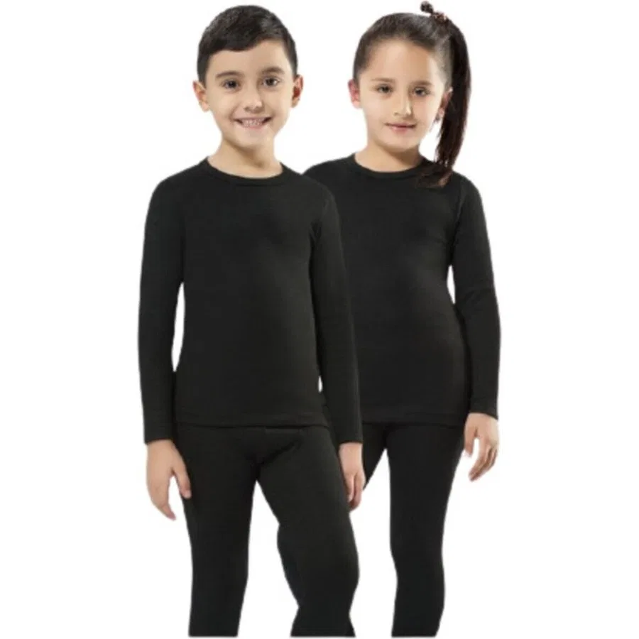 Термические леггинсы для девочек Bonbonetti Chocolate Baby&Kids, Черный — фото 2