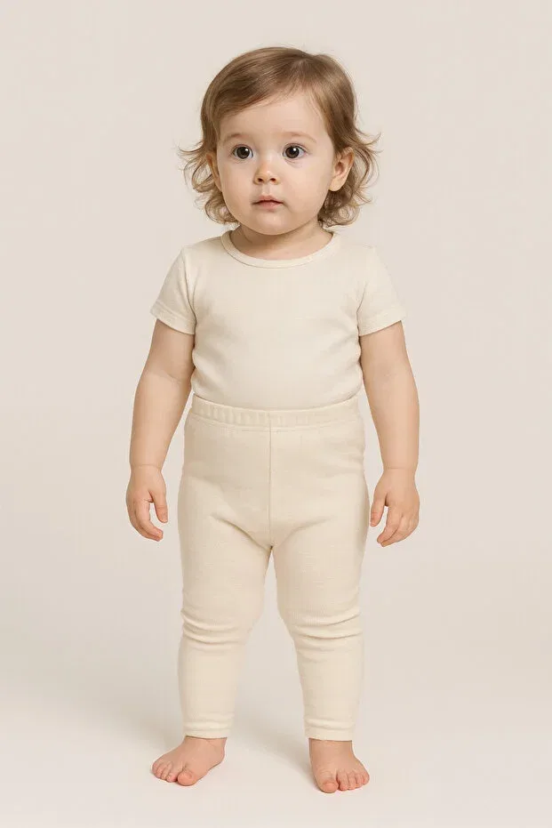 Детские леггинсы для девочек хлопковые Basics Tinytrends, Multicolor — фото 4
