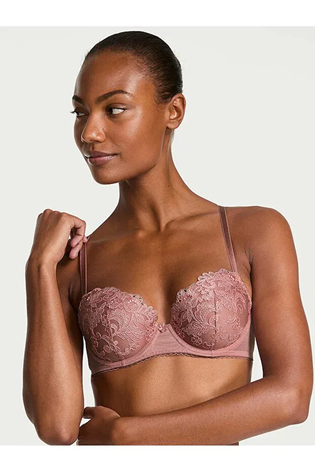 Женское бра с вышивкой Vintage Blossom Victoria'S Secret, Nostalgic Pembe