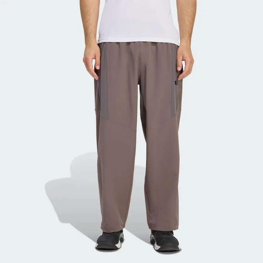 Спортивные брюки oversize с карманами, модель Primelift, adidas, Коричневый