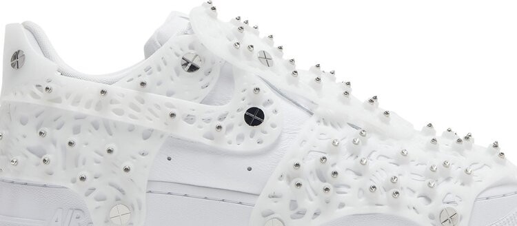 Кроссовки Nike Swarovski x Wmns Air Force 1 LXX 'White', белый — фото 3