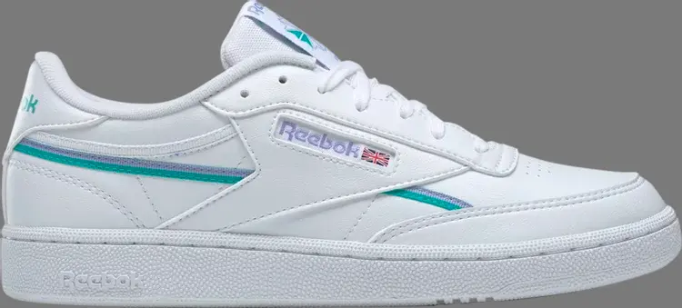 

Кроссовки wmns club c vegan 'white lilac glow' Reebok, белый