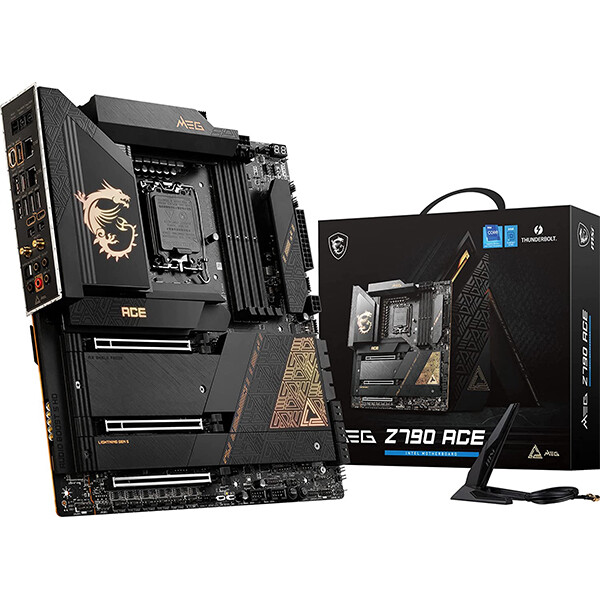 

Материнская плата MSI MEG Z790 ACE, WIFI, DDR5, черный, Серый, Материнская плата MSI MEG Z790 ACE, WIFI, DDR5, черный