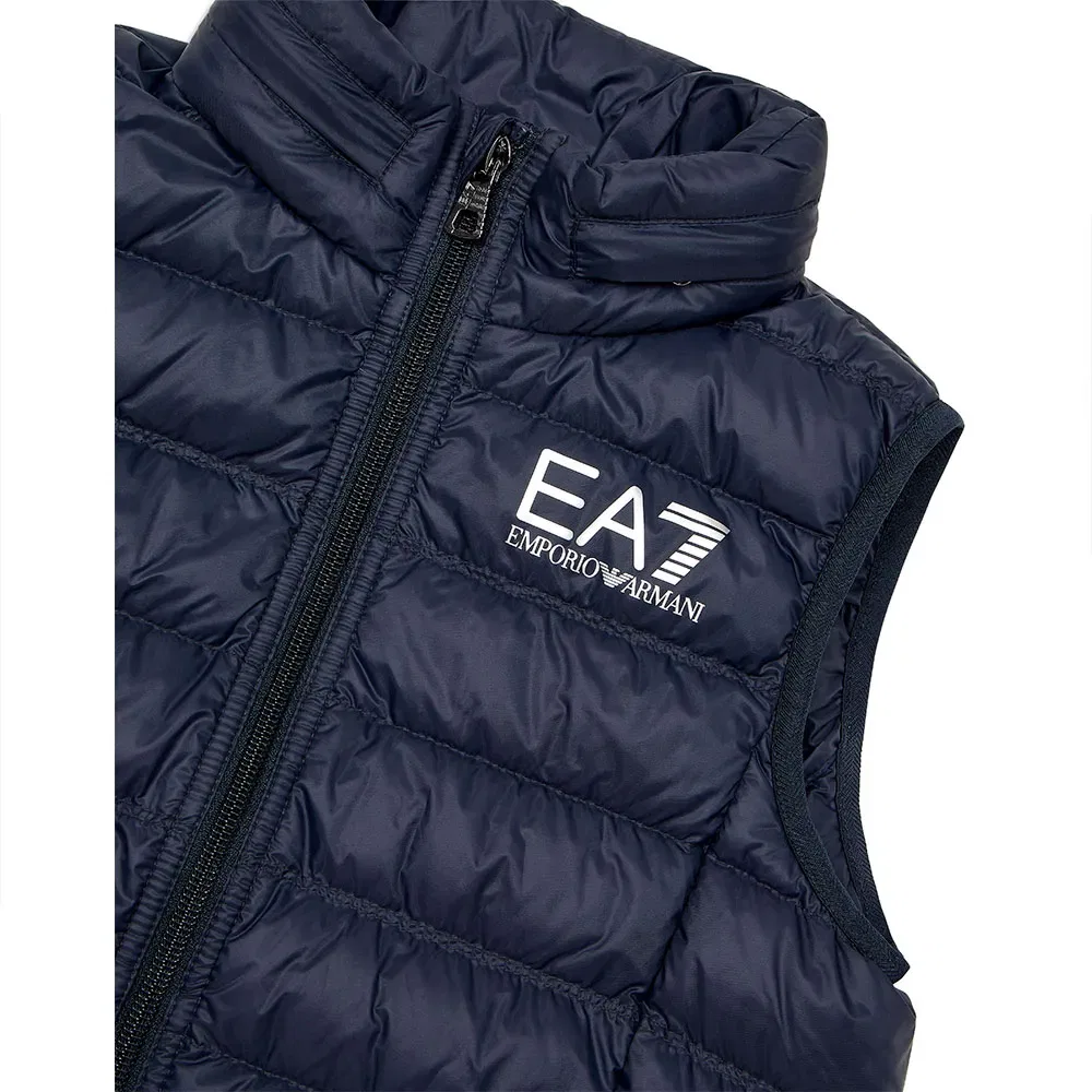 Жилет пуховой Down Vest Ea7 Emporio Armani, синий — фото 3