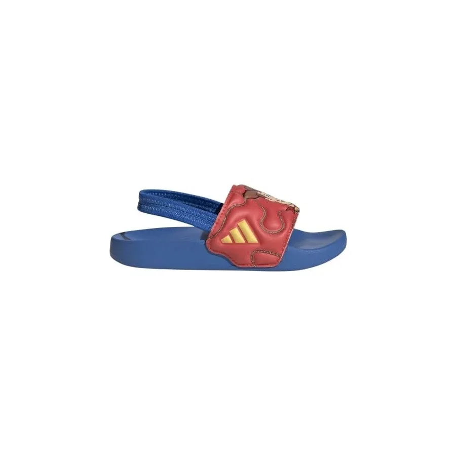 Детские шлепанцы с принтом Toy Story Adidas Adilette Estrap Woody, Bright Royal Bold Gold Semi Lucid Red — фото 2