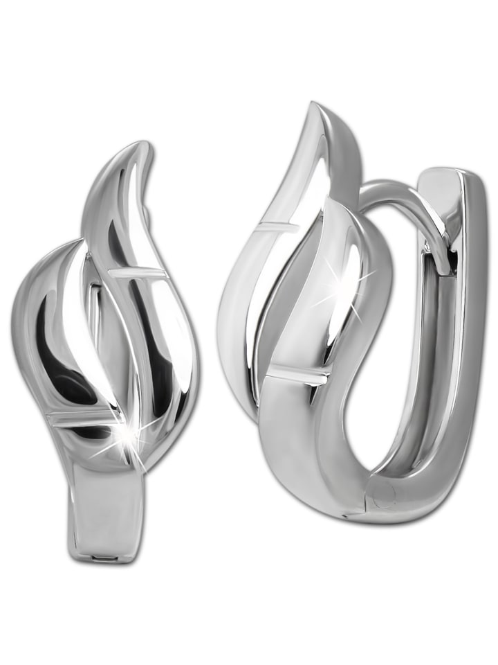 

SilberDream Серьги-кольца из серебра 925 пробы, в форме пламени, приблизительно 1,5 см