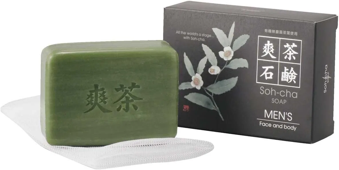 Мыло для мужчин Shuangcha Soap с зеленым чаем, 100 г