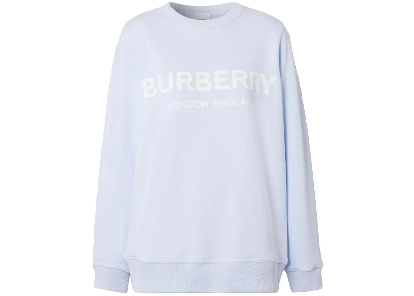 Женский свитшот с логотипом Burberry, Pale Blue