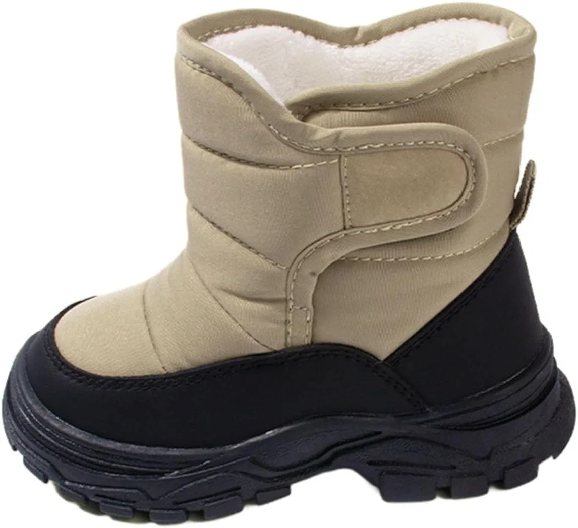 Детские зимние сапоги для девочек с мехом и рифленой подошвой Zzalalana, Khaki