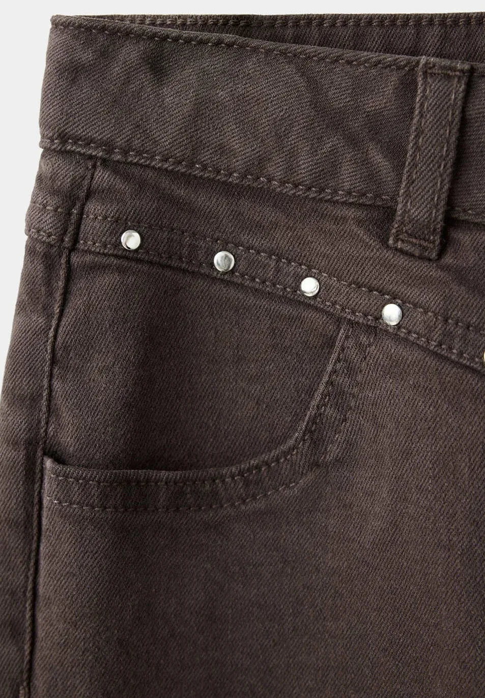 Детские джинсы-клеш Mango Kids, Dark Brown — фото 3