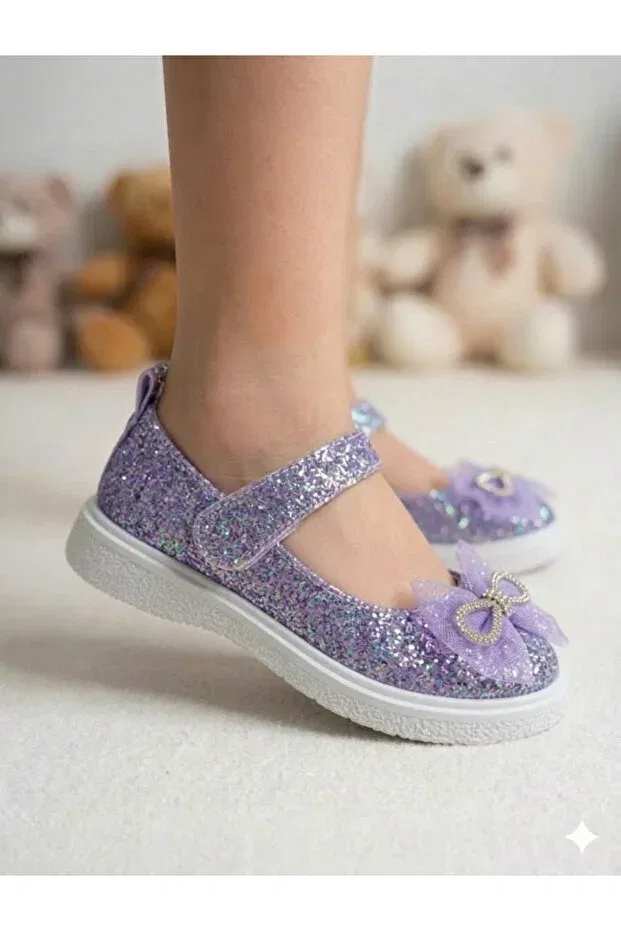 Детские балетки для девочек с ортопедической стелькой Patik Ayakkabı, Purple