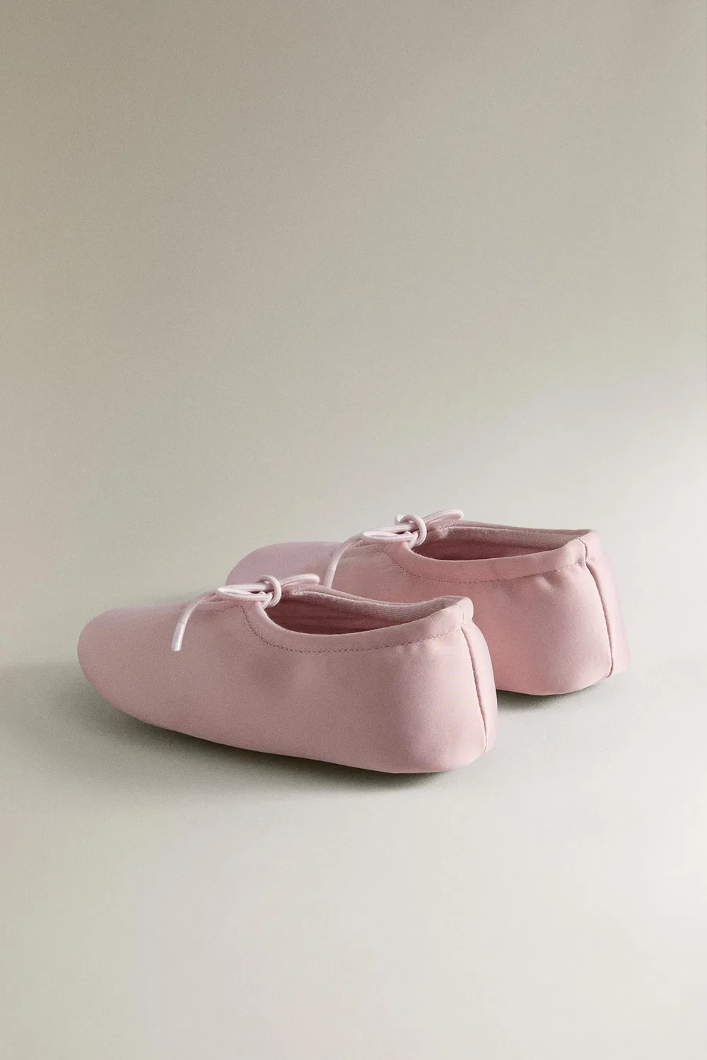 Детские сатиновые балетки ZARA, Pink — фото 4