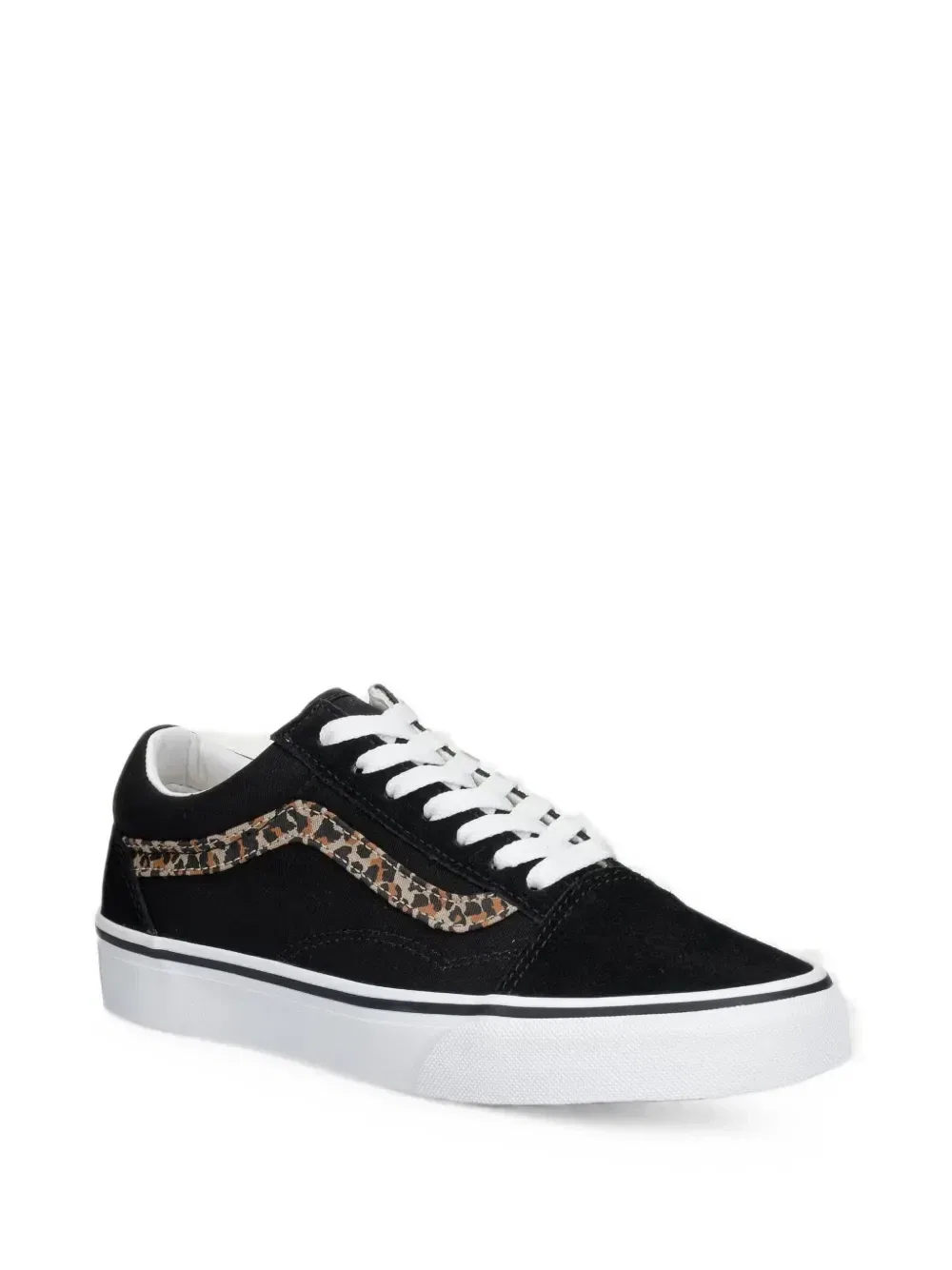Кроссовки Old Skool с леопардовым принтом Vans Kids, черный