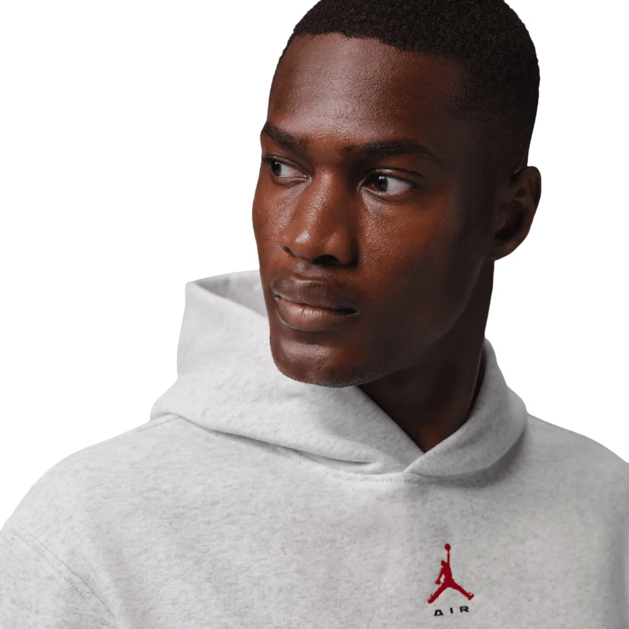 Мужской худи с капюшоном из футера с принтом Jordan Brooklyn Statement Fleece, Jordan, Gray — фото 3