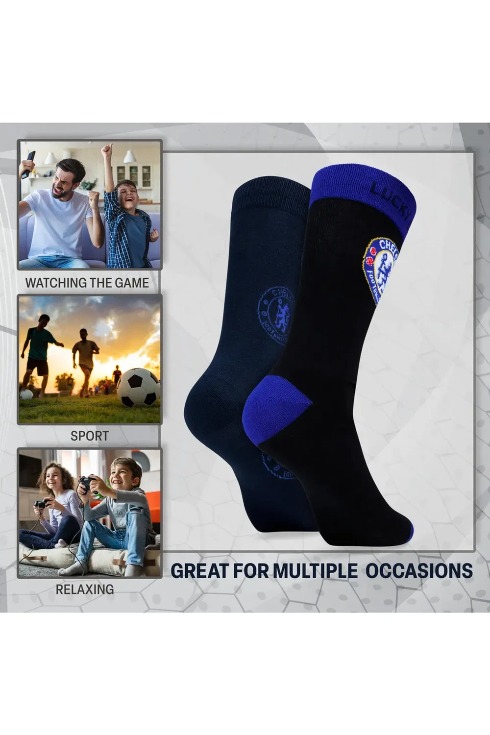 Носки 4 пары Chelsea Fc, Multi — фото 4