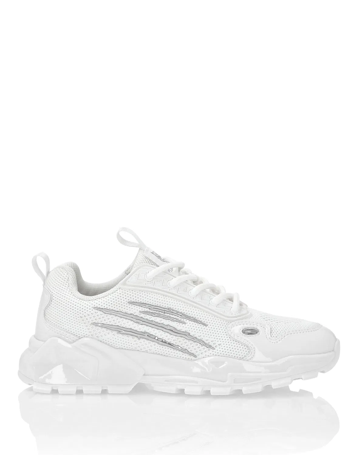 Детские кроссовки для мальчиков с логотипом на подошве Bubble Sole PLEIN SPORT, White