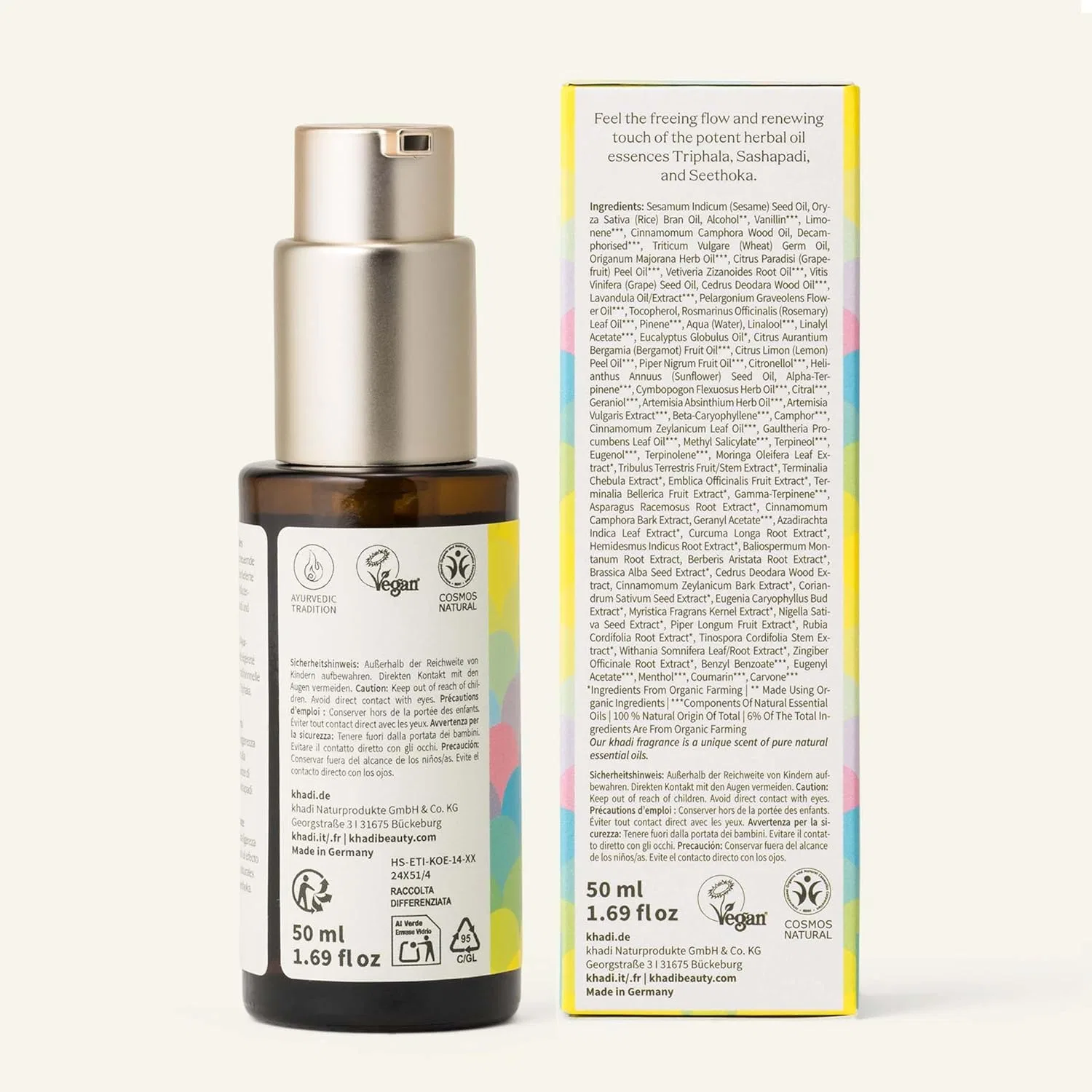 Аюрведическое активирующее масло для тела khadi TRIPHALA TRI-TOX 50 мл Khadi — фото 3