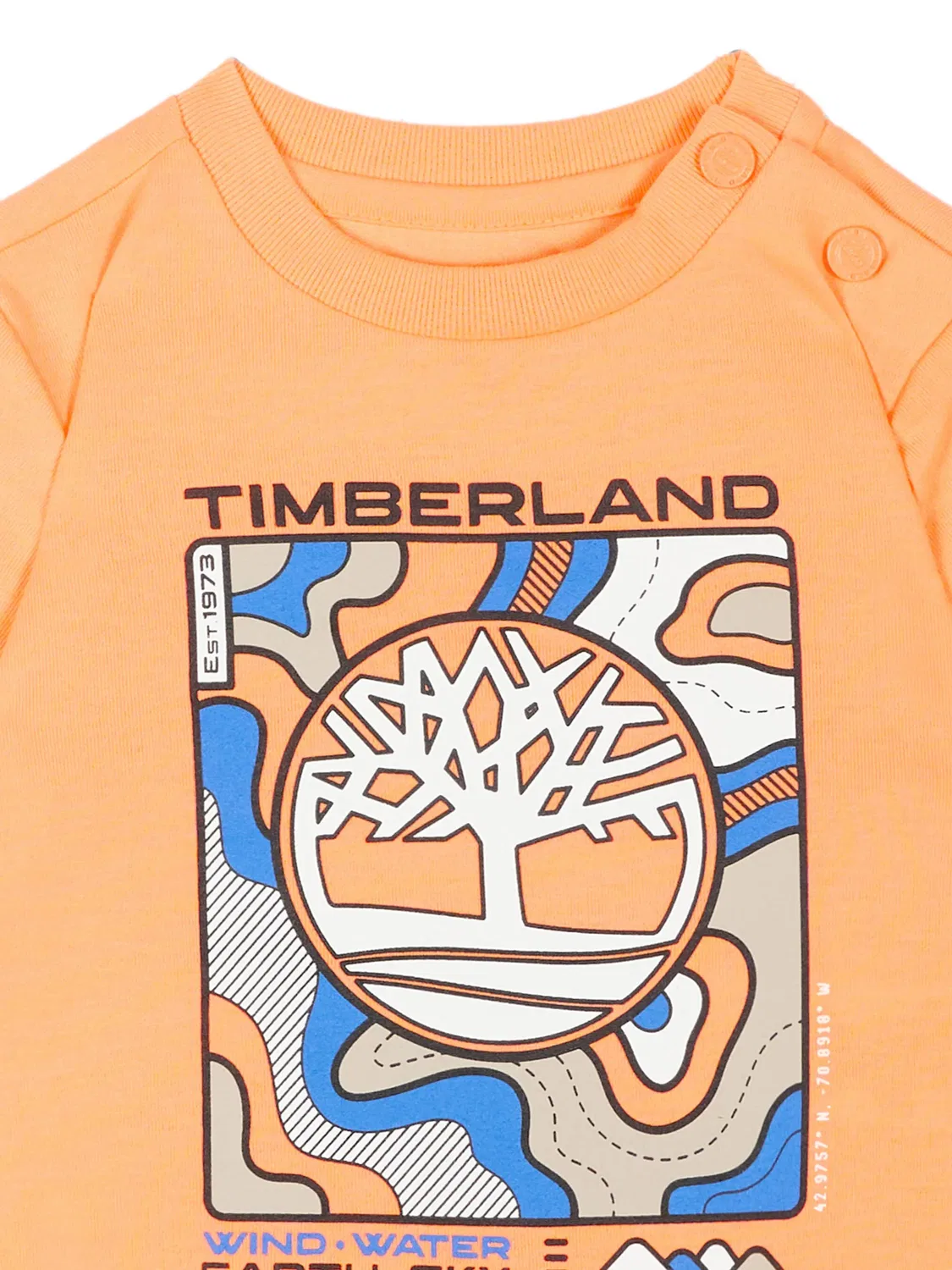 Футболка с логотипом Timberland Kids, оранжевый — фото 3
