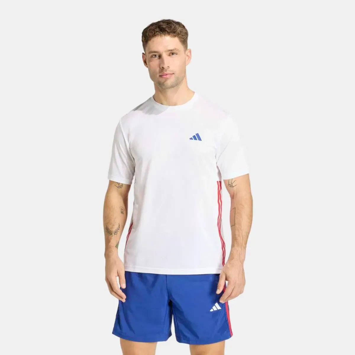 Мужская футболка с принтом Workout Essentials Base adidas, Blanco