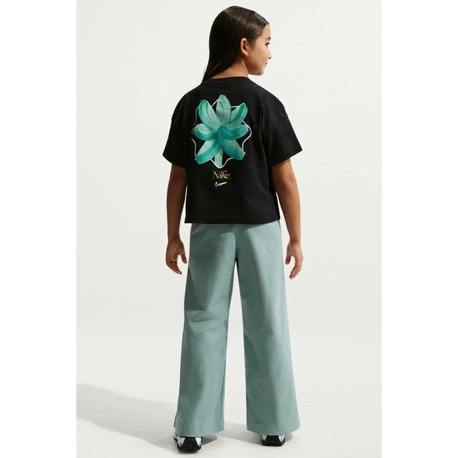 Детская футболка с принтом Sportswear Boxy Flower Nike, Черный — фото 4