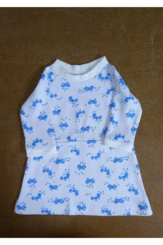 Детское платье для девочек с принтом Mavi Kirpi Baby Style, Horse Patterned