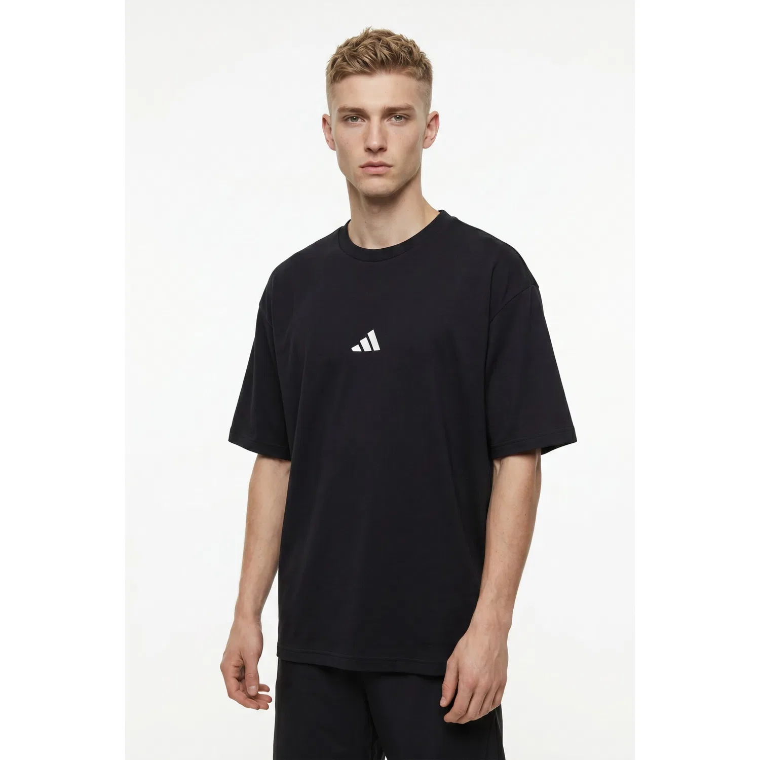 Детская футболка с 3-полосным логотипом Adidas Sportswear, Black