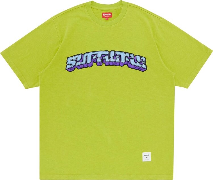 

Футболка Supreme Block Arc Short-Sleeve Top 'Lime', зеленый