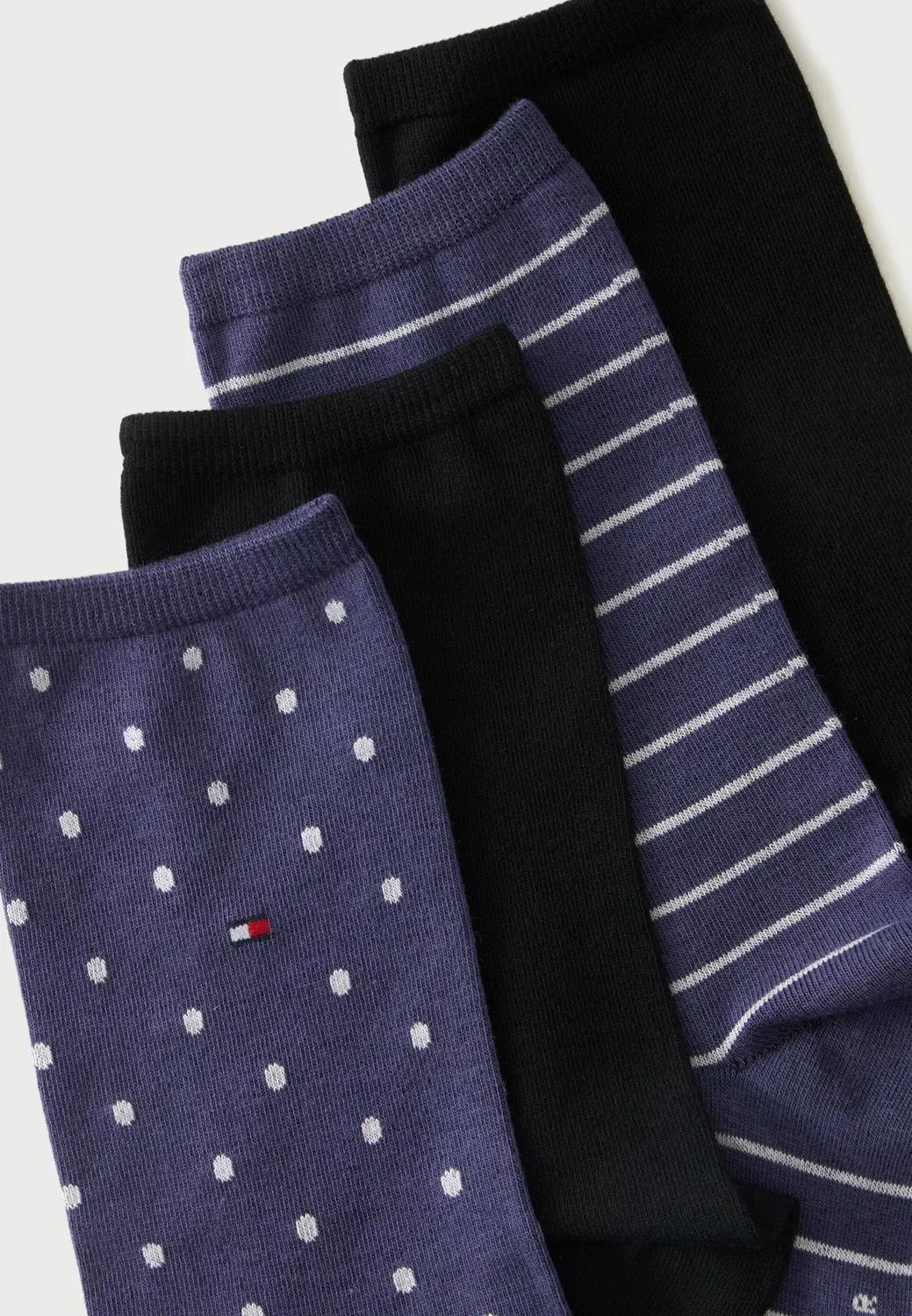 4 пары носков Tommy Hilfiger, Purple/Black — фото 2