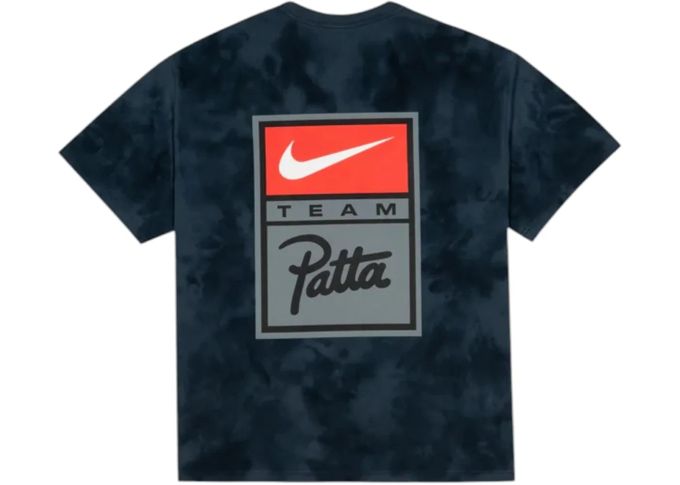 Мужская футболка с принтом Nike x Patta NRG GX Washed T-shirt, Squadron Blue Deep Ocean Dark Obsidian — фото 2