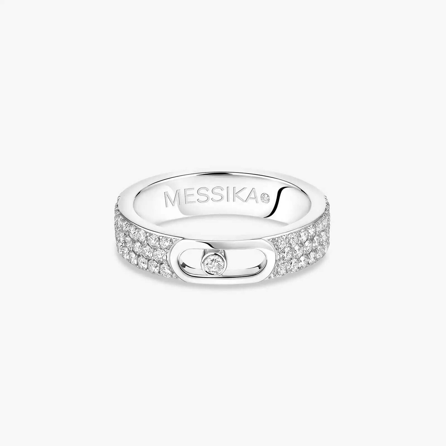 

Кольцо обручальное Messika Move Joaillerie Pavé, белое золото/бриллианты