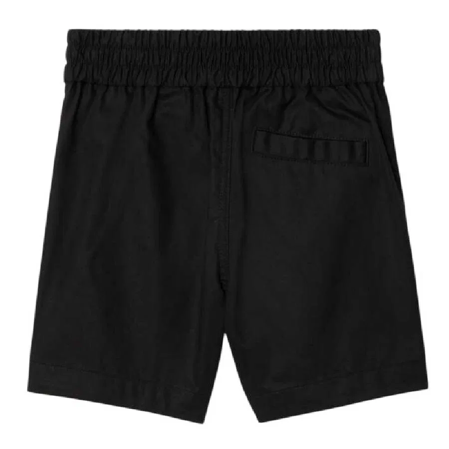Шорты хлопковые с эластичным поясом Kids Cotton Elastic Waist Shorts Burberry, Black — фото 2