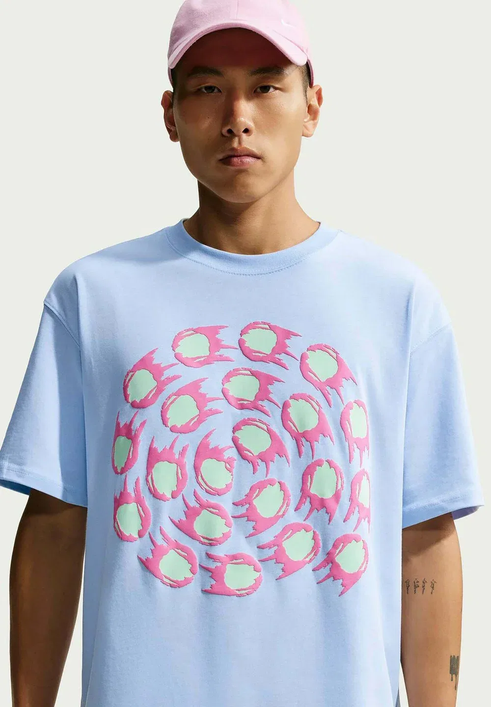 Футболка u nsw tee lse club rules logo2 - print t-shirt Nike Performance, Hydrogen Blue — фото 3