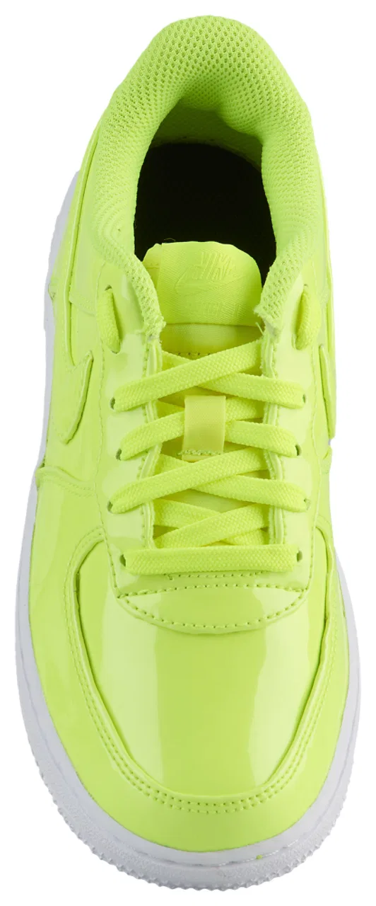 Детские кроссовки для мальчиков с кожаным верхом Air Force 1 Low Nike, Moss/Volt/Black — фото 4