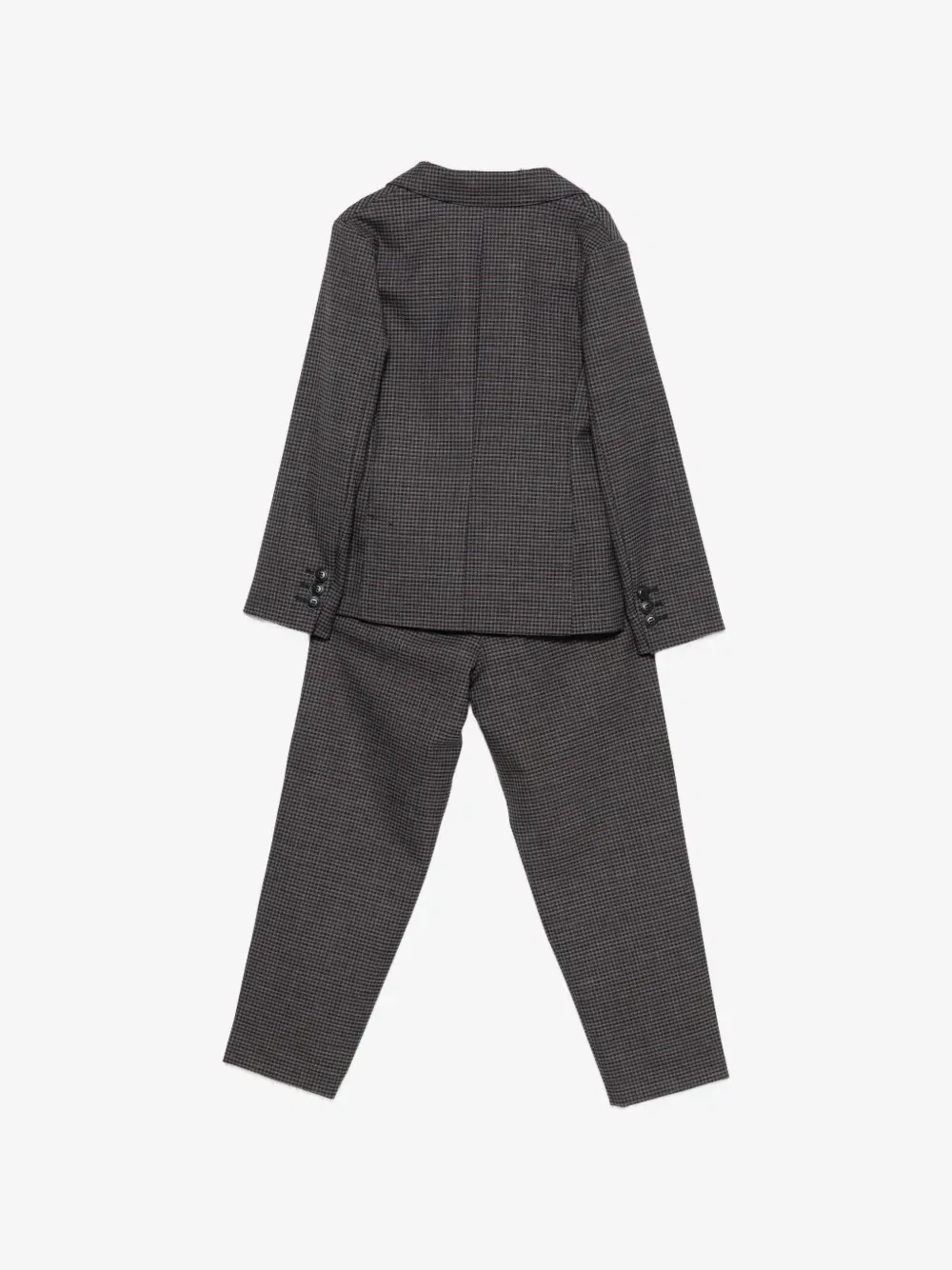 Спортивный костюм в клетку Emporio Armani Kids, серый — фото 2