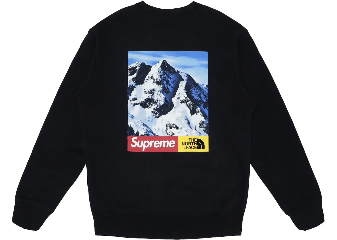 Мужской свитшот с принтом Mountain Supreme, Black — фото 2
