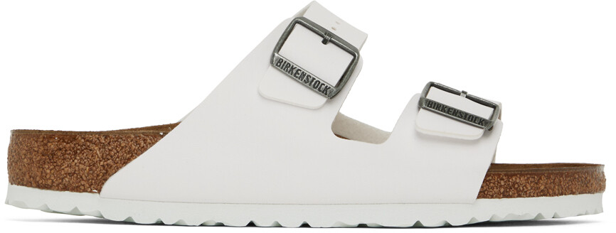 

Белые сандалии Аризона Birkenstock