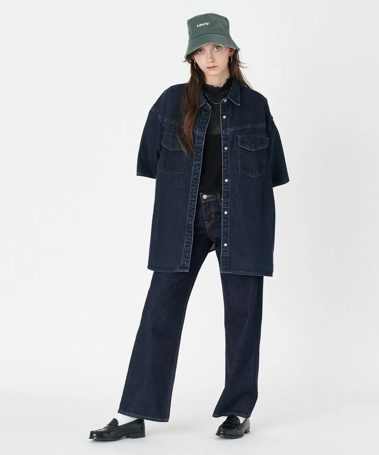 Женские джинсы свободного кроя с низкой посадкой Dream Nice Dreams Levi's, Dark Indigo Blue — фото 4