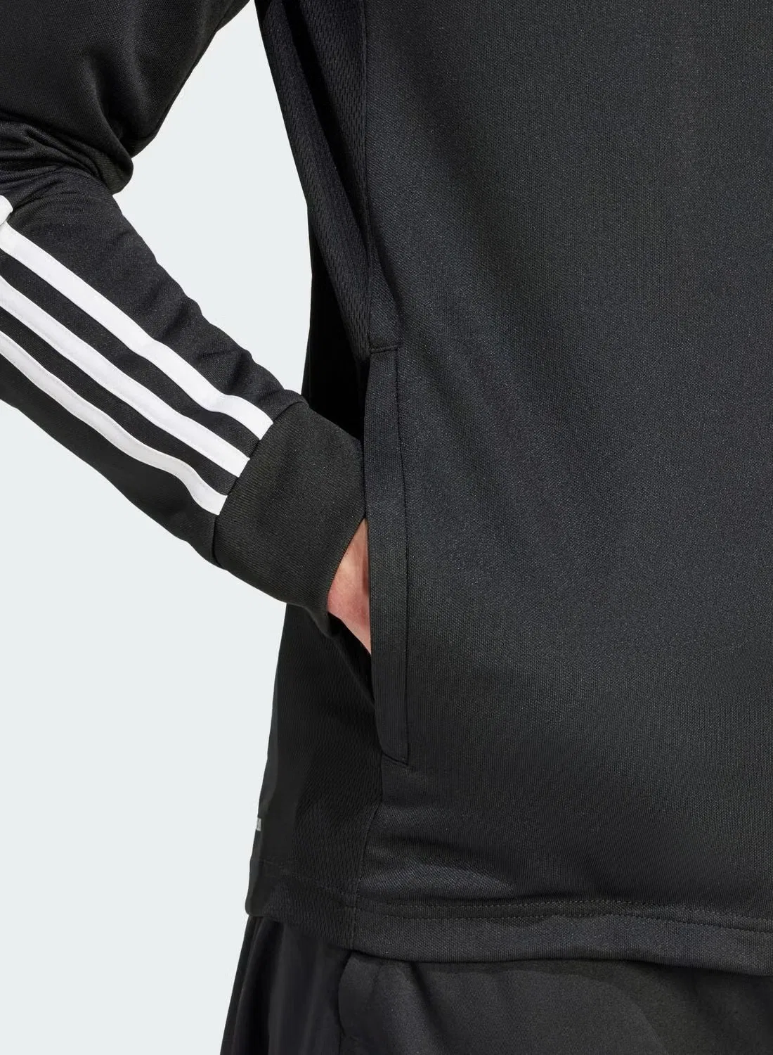 Куртка спортивная на молнии с влагоотводящей технологией Aeroready Sereno Cut 3-Stripes Adidas, черный — фото 4