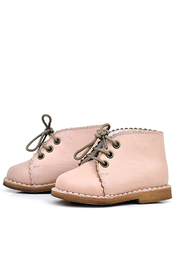 Детские ботинки для девочек кожаные Aslı Türkoğlu, Powder Pink — фото 3