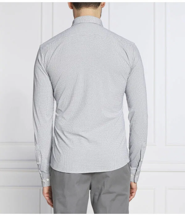 Мужская рубашка slim fit Roan F BOSS, белый — фото 4
