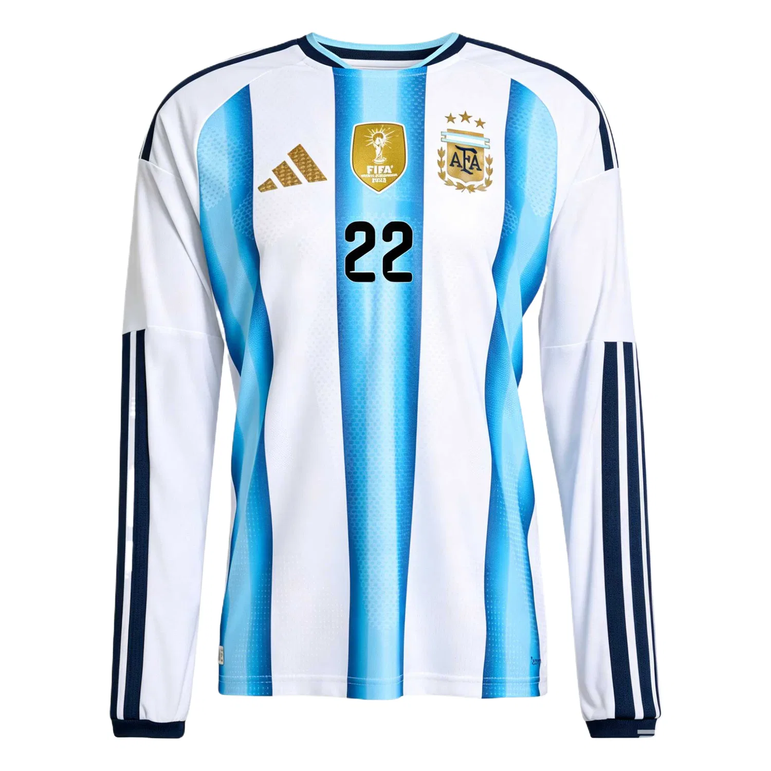 Детская футболка для всех с длинным рукавом Adidas, White/Snow Crystal Blue/Light Blue