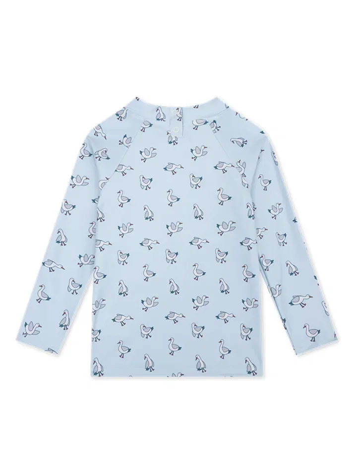 Рубашка для купания с принтом Little Seagull Swim Essentials, голубой — фото 2