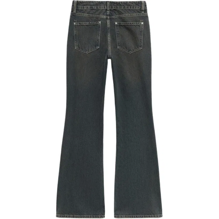 Женские джинсы с сине-серым цветом ZARA, Blue Gray — фото 3
