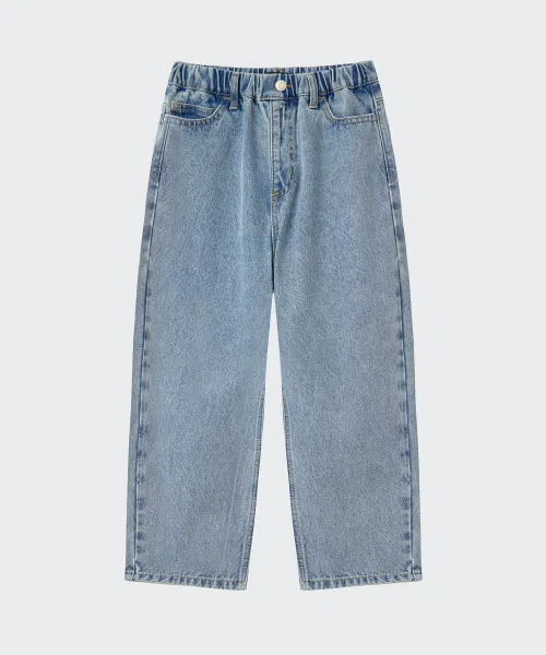Детские джинсы с балонами MUSINSA STANDARD KIDS, Light Indigo — фото 3
